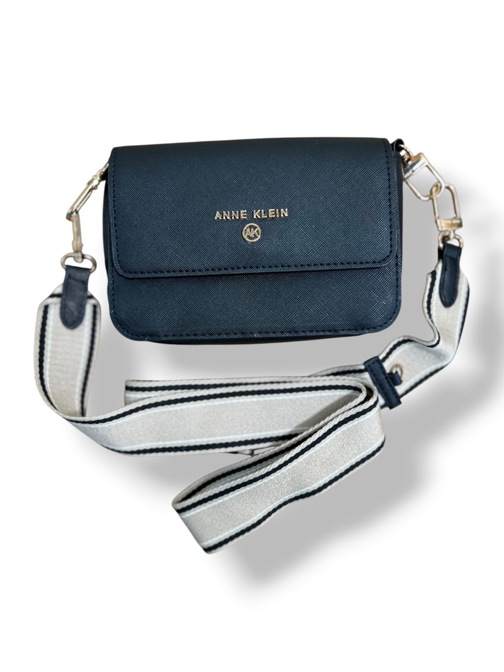 Anne Klein 4-Piece Interchangeable Crossbody Bag Set Black Purse Wallet Pouch - Picture 13 of 15